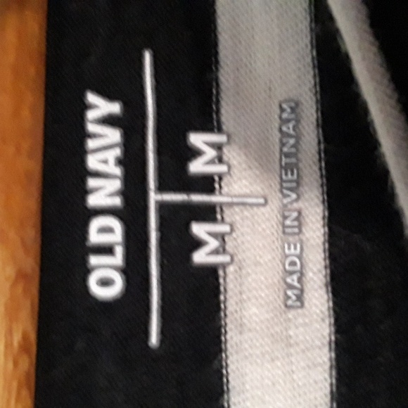 Old Navy Black and White Striped Longsleeve Top size medium - Picture 3 of 5